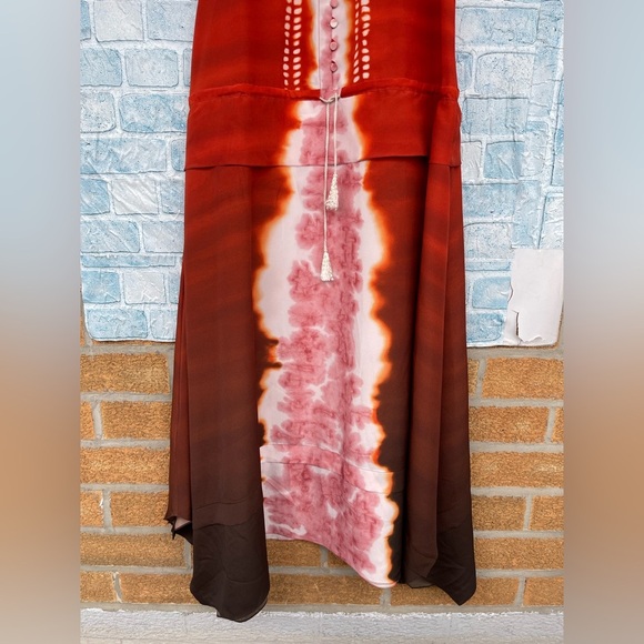 ALTUZARRA
Penelope Dyed Gradient Asymmetric Midi-Dress SIZE 46/16 - Picture 5 of 17